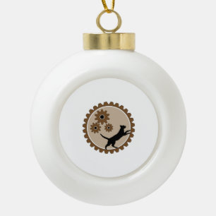 Boule En Céramique cage à moteur pour chien avec roues