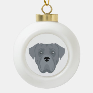 Boule En Céramique Cane Corso, Italian mastiff Christmas Ornament