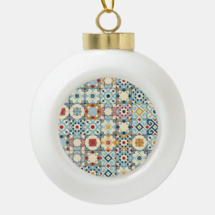 Boule En Céramique Carrelage marocain, motif sans couture colorée.