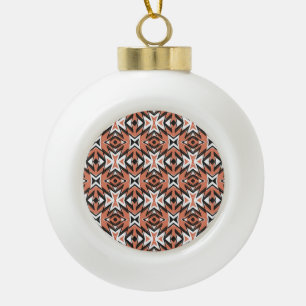 Boule En Céramique Carrelage traditionnel, corail ethnique géométriqu