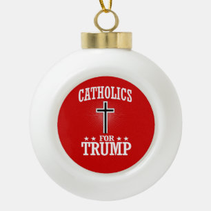 BOULE EN CÉRAMIQUE CATHOLIQUE DE TRUMP