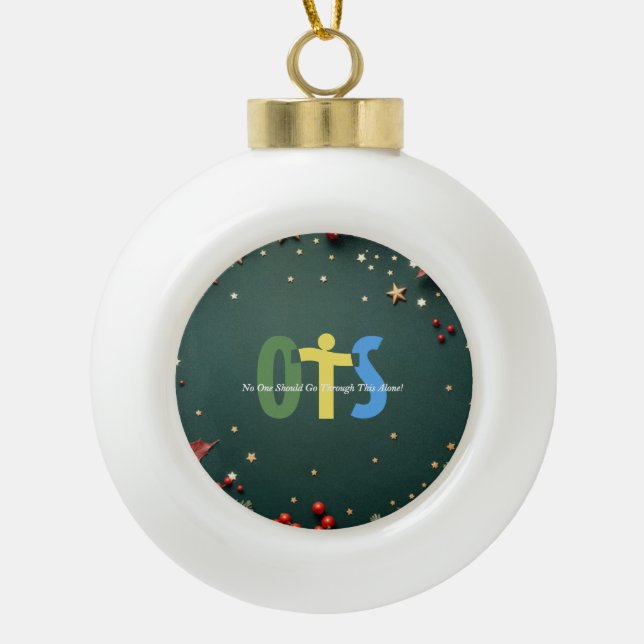 Boule En Céramique Célébrer (Devant)