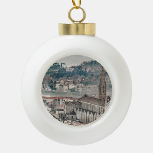 Boule En Céramique Centre historique de vue aérienne de Florence,