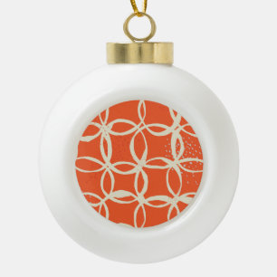 Boule En Céramique Cercles Sketchy Design tendance sans couture