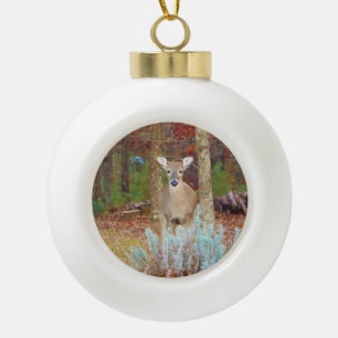 Boule En Céramique Cerf de Noël