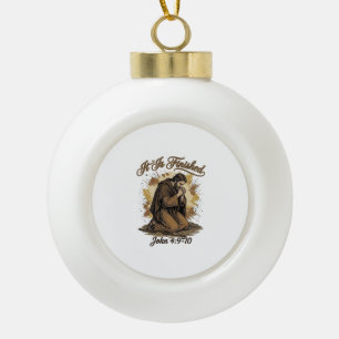 Boule En Céramique C'est Fini Verset Biblique Vintage Chemise Chrétie