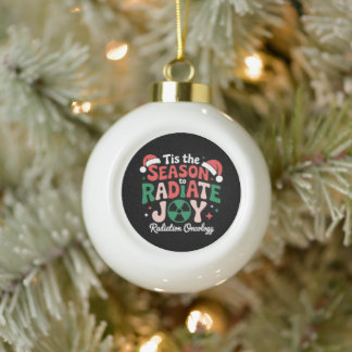 Boule En Céramique C'est la saison pour rayonner de joie Noël Oncolog
