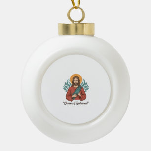 Boule En Céramique Chemise chrétienne vintage Jésus choisie et rachet