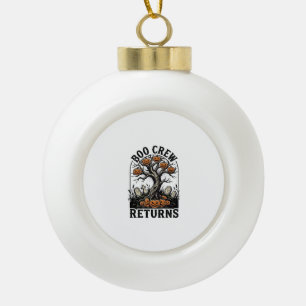 Boule En Céramique Chemise d'arbre d'Halloween Graphique de citrouill
