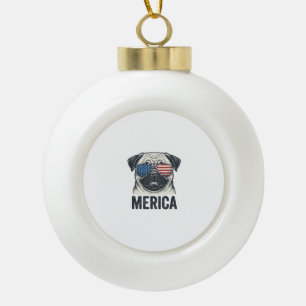Boule En Céramique Chemise de conception de gravure vintage Merica Pu