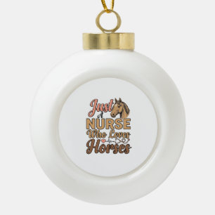 Boule En Céramique Chemise de gravure vintage d'infirmière qui aime l