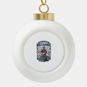 Boule En Céramique Chemise de Mécanicien de la Fête des Pères Papa Dr