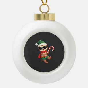 Boule En Céramique Chemise de Noël Paresseux Elfe Bonbon Poivre de Me