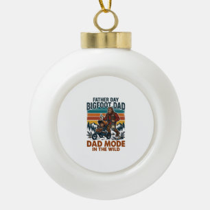 Boule En Céramique Chemise de père Bigfoot Papa Camping Légende Père