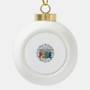 Boule En Céramique Chemise de sensibilisation inclusive vintage de fi