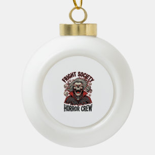 Boule En Céramique Chemise d'horreur vintage Fright Society Skull Des