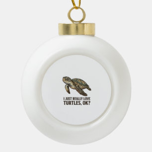 Boule En Céramique Chemise drôle de tortue de mer amateur de tortue v