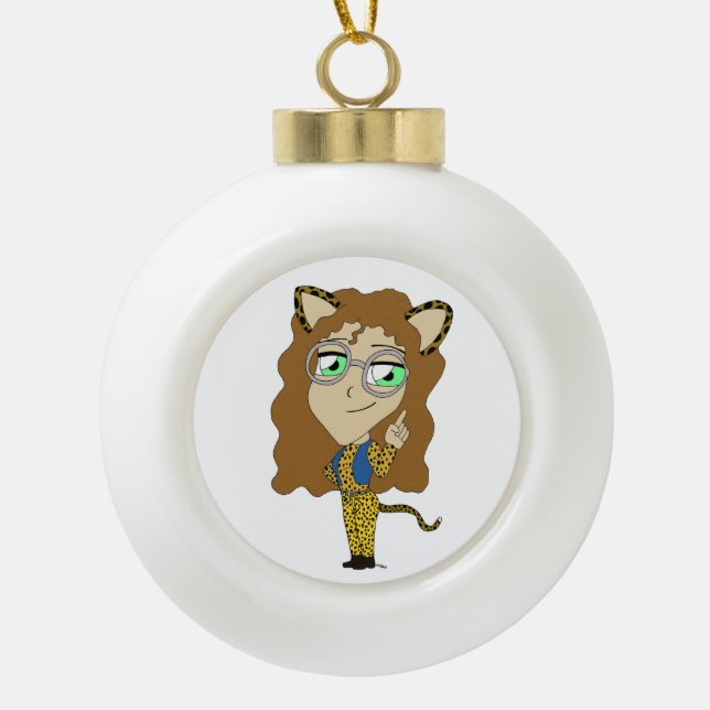 Boule En Céramique chibi catgirl (Devant)