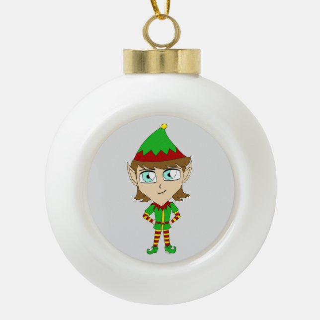 Boule En Céramique chibi elf (Devant)