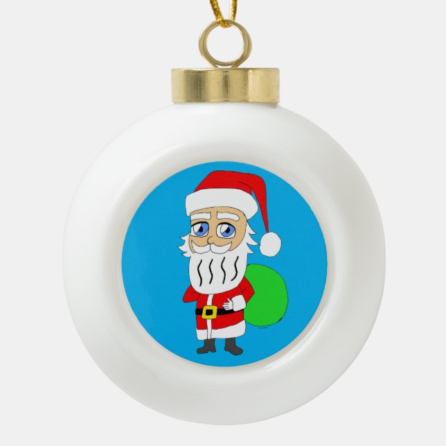 Boule En Céramique Chibi Santa Claus (Devant)