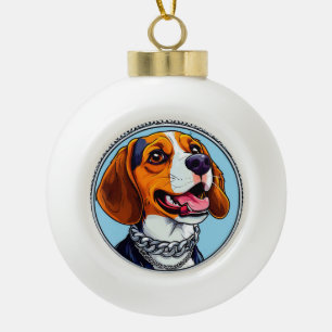 Boule En Céramique Chien basset mignon
