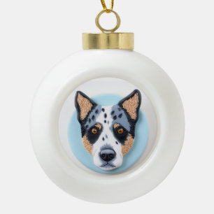 Boule En Céramique Chien Bouvier Australien 3D Inspiré