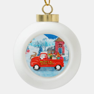 Boule En Céramique Chien de taule français en livraison de Noël Camio