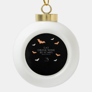 Boule En Céramique Citation Hallowine Halloween Manger Boire