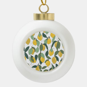 Boule En Céramique Citron Tropical : Vintage clair sans joint