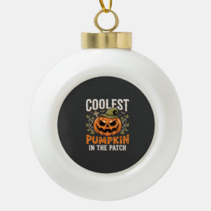 Boule En Céramique Citrouille la plus cool du patch design Halloween