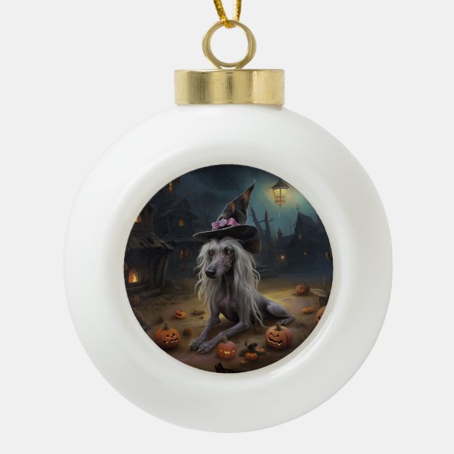 Boule En Céramique Citrouilles chinois arrêtés Halloween effrayant (Devant)