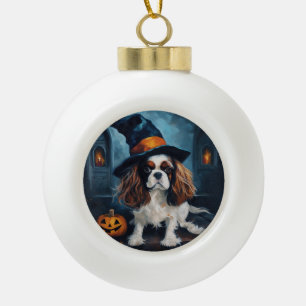 Boule En Céramique Citrouilles Halloween Épouvantables Cavalier King