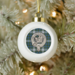 Boule En Céramique Clan Campbell Crest & Dress Tartan