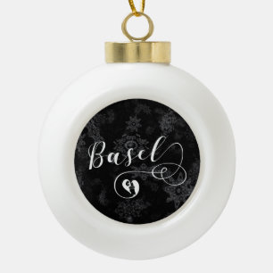 Boule En Céramique Coeur Bâle Drapeau, Bâle, Suisse