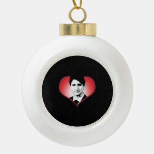 Boule En Céramique Coeur de Justin Trudeau - .png