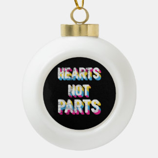 Boule En Céramique Coeurs non parties Pansexual Fierté LGBT Pan