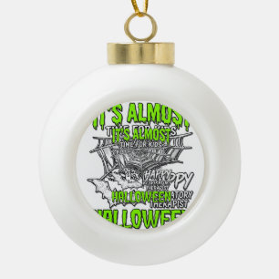 Boule En Céramique Conception de toile d'araignée d'Halloween pour th