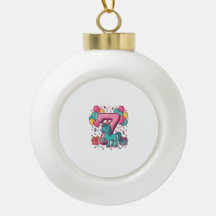 Boule En Céramique Conception de vecteur de poney mignon de fête d'an