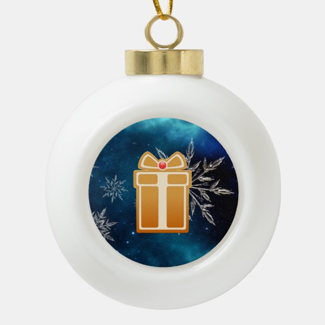 Boule En Céramique Cookies de Noël en pain d'épice (Devant)