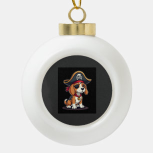 Boule En Céramique Costume de pirate Beagle Drapeau Jolly Roger Crâne