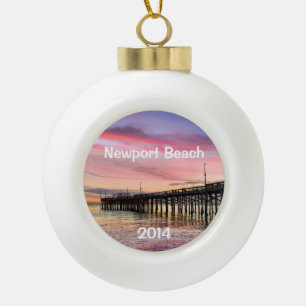Boule En Céramique Coucher de soleil magnifique à Newport Beach