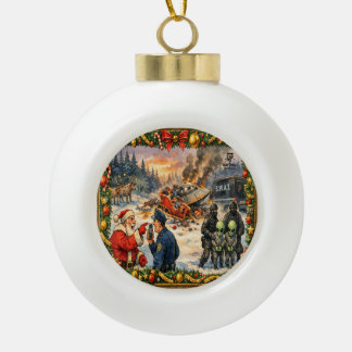 Boule En Céramique Crash de Noël