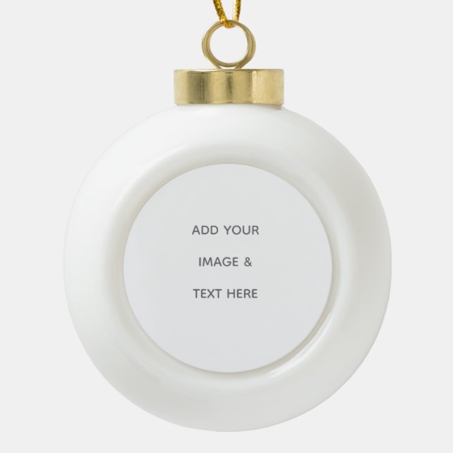 Boule En Céramique Create Your Own white  (Devant)