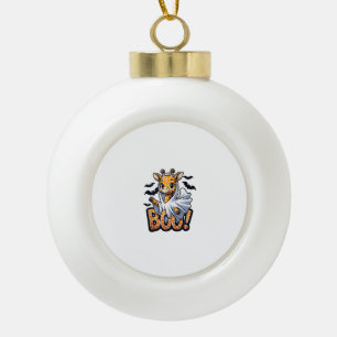 Boule En Céramique Cute Giraffe Ghost Boo Costume d'Halloween Zoo Lov