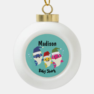 Boule En Céramique Cute Shark 🦈 Super Ocean Christmas Kids Fun