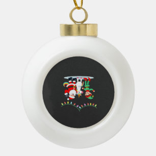 Boule En Céramique Dabbing Santa Elfe Licorne Noël Enfants Garçons Ho