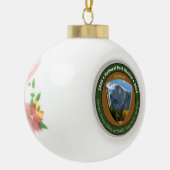 Boule En Céramique De dôme de Noël centennal de parc national demi (Gauche)