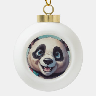 Boule En Céramique Dessin de Panda