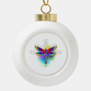Boule En Céramique Dragonfly en arc-en-ciel
