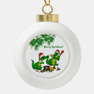 Boule En Céramique Dragons - Joyeux Noël ! - aujourd'hui je vais cuis